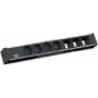 Bachmann Universal power extension 3 m 4 AC outlets Indoor Schwarz Silver