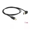 USB-Kabel DeLOCK 85558 USB 2.0 1 m USB A USB B Schwarz