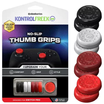 Thumb grip cap Steelseries 1020-NP Rubber Schwarz Red White