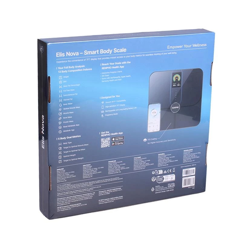 Renpho Waage Smart Body Analysis Elis Nova schwarz PEU-R-A031 PEURA031 (PEU-R-A031)