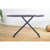 Vollwertiges Bügelbrett Taurus 994178000 – 410 x 1250 mm, höhenverstellbar bis 930 mm, Baumwollbezug, schwarz