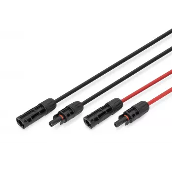 Kabel Digitus DK-SCEC66-0050 6 mm² MC4 5 m Schwarz Rot