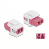 Keystone-Modul LC Duplex Buchse auf LC Duplex Buchse DeLOCK 86818