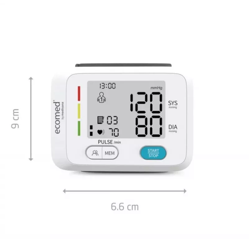 Ecomed BW-83E Oberarm-Blutdruckmessgerät Automatisch 2 Benutzer