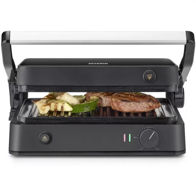 Kontaktgrill Severin KG 2398 Schwarz Weiß 1800W 300x220mm