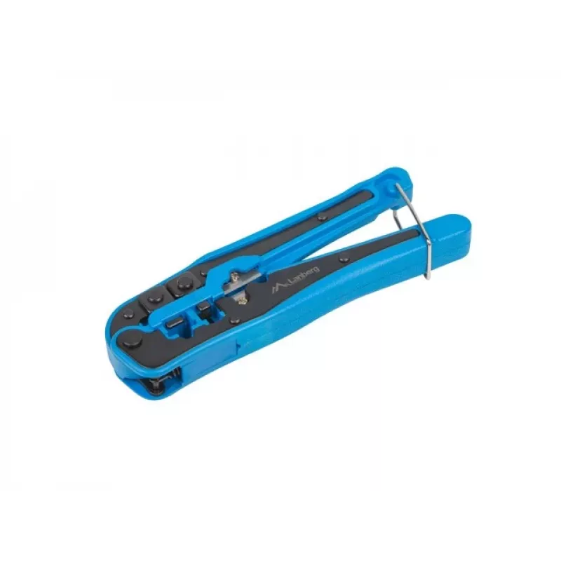 Crimpzange LANBERG NT-0202 für RJ-11-Stecker, max. Kabeldurchmesser 6 mm, schwarz/blau