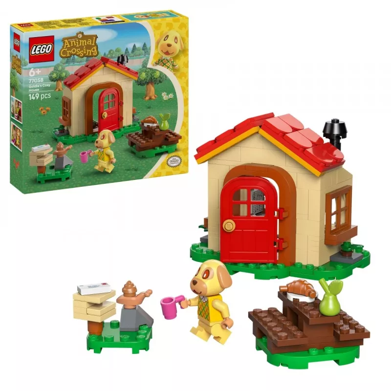 Konstruktionsspielzeug LEGO Animal Crossing Gemütliches Haus 77058, 149 Teile, 1 Minifigur, Größe 120×90×70 mm