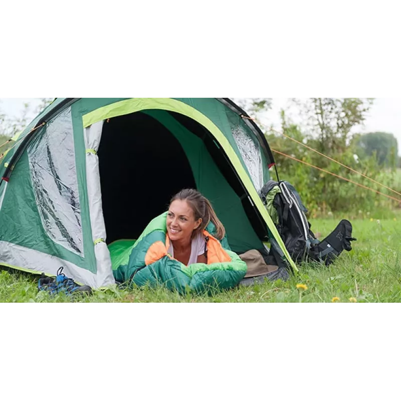Kuppel-/Igluzelt COLEMAN Kobuk Valley 4 Plus — 4-Personen, hartes Gestänge, grün