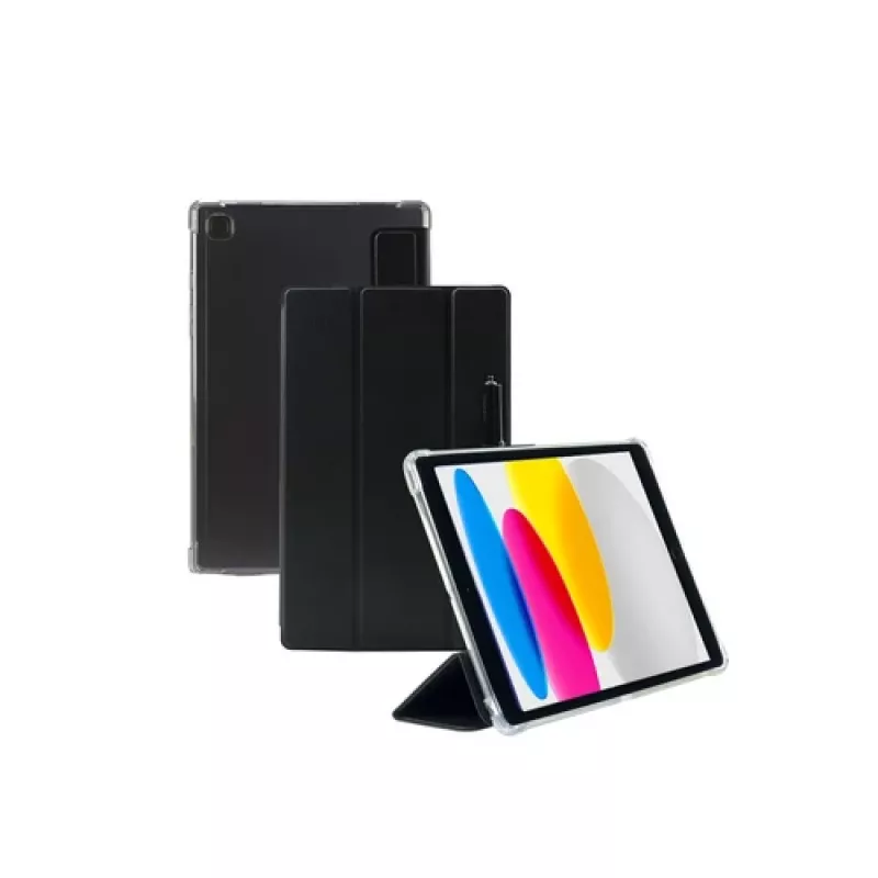 Folio Case Mobilis Edge für iPad 10,9 Zoll Schwarz Transparent
