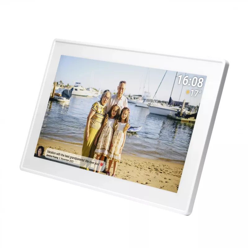 Denver PFF-1515W digitaler Bilderrahmen Weiß 39,6 cm (15,6 inch) Touchscreen Wi-Fi