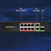 Ethernet Switch QOLTEC 52297 PoE RJ45 mit PoE-Uplink und SFP-Port