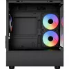 Micro/Mini-ITX-Computergehäuse AEROCOOL Geh Viewport Mini-G-BK-v4 ARGB schwarz