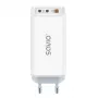 SAVIO LA-07 GaN 65W Netzteil, USB, QC4.0+, PD 3.0, Weiß