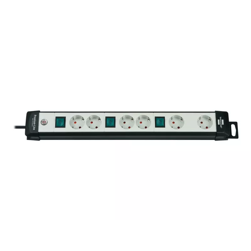 Power Extension Brennenstuhl 1951560600 3m 6 AC Outlets Schwarz Grau