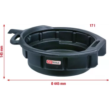 Ölauffangwanne ks tools 150.9360, 17 L Fassungsvermögen, 445 mm Durchmesser