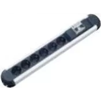 Steckdosenleiste Bachmann PRIMO 1,75 m 6 AC-Steckdosen Innenbereich Aluminium Schwarz