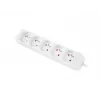LANBERG PS0-05E-0150-W 1,5 m Weiß 5-fach 230V Lanter Verlängerungskabel aus Vollkupfer