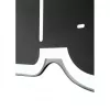 NeXtime Wanduhr 3072zw Thumbs up, 40,5x41 cm, Wand, Schwarz/Silber
