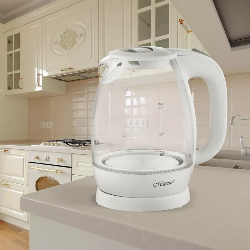 MAESTRO ELEKTRISCHER WASSERKOCHER GLAS 1,7 L, 2200 W