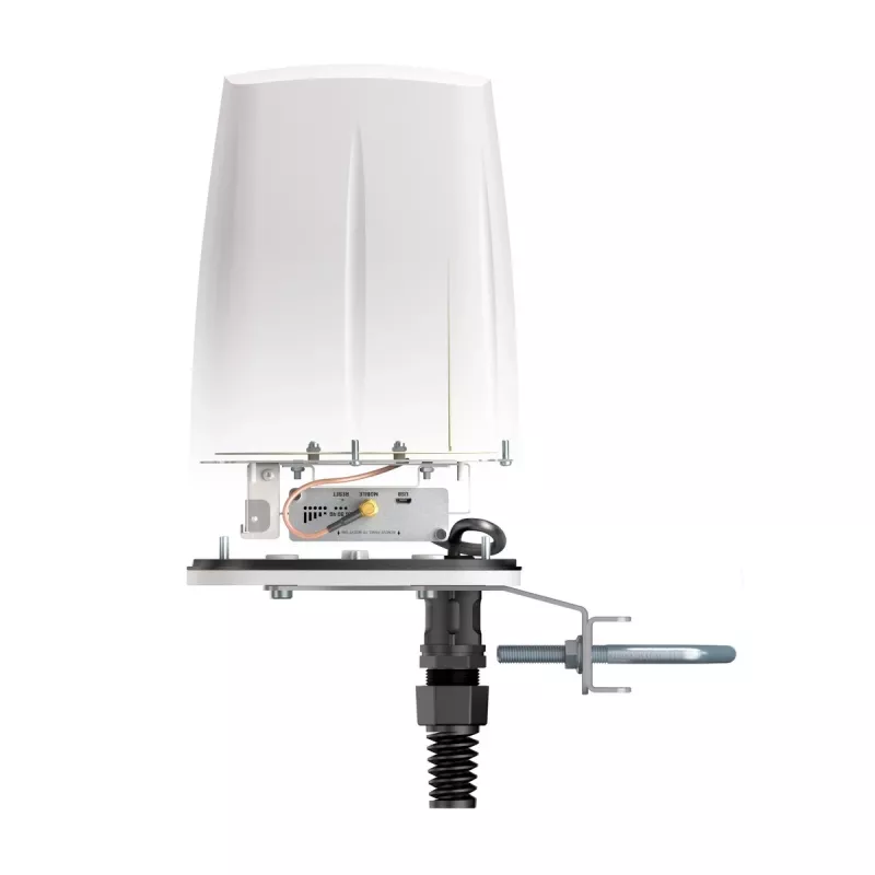 Omnidirektionale Netzwerkantenne QuWireless QuSpot A140S-A, PoE/LAN, 0,694–2,7 GHz, bis zu 4 dBi, weiß