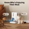 Automatischer Futterspender PETKIT YumShare Dual-hopper 2 mit Kamera, 5 L Kapazität, ABS und Edelstahl 304, Weiß
