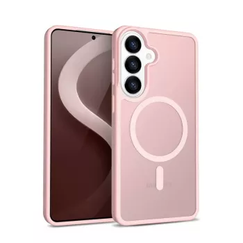Crong Hybrid Matte Magnetic Hülle für Samsung Galaxy S26 — TPU/PC, Pink