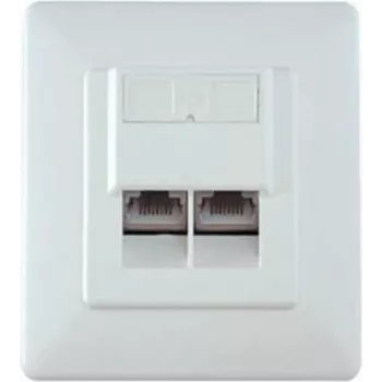 Netzwerk-Anschlussdose S/CONN 74251-A Cat5e Weiß