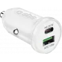 SBS Autoladegerät 12/24V 1x Typ C PD+ USB 2.1 A weiß