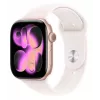 Apple Watch Series 11 GPS 46mm Roségold Aluminiumgehäuse mit Light Blush Sportarmband S/M