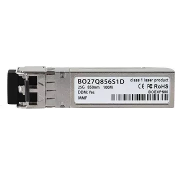 Kompatibler Broadcom AFBR-735SMZ BlueOptics BO27Q856S1D SFP28 Transceiver, LC-Duplex, 25GBASE-SR, Multimode-Faser, 850nm, 100 Meter, DDM, 0°C/+70°C (AFBR-735SMZ-BO)