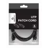 Netzwerkkabel Gembird PP6U-2M/BK RJ-45 Cat6 2m Schwarz