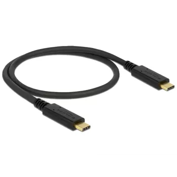 USB-Kabel DeLOCK 83042 USB 3.2 Gen 2 0,5 m USB C Schwarz