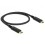 USB-Kabel DeLOCK 83042 USB 3.2 Gen 2 0,5 m USB C Schwarz