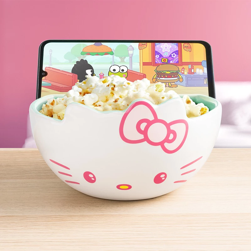 Paladone Snackschale Hello Kitty Streaming-Design — Keramik, 800 ml Fassungsvermögen