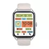 Smartwatch Zeblaze GTS 4 — 1,94 Zoll (4,93 cm) AMOLED 466×466 px, Touchscreen, Wi‑Fi, Metallgehäuse, Silikonarmband (Weiß)
