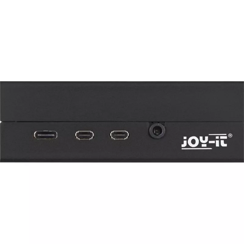 Aluminiumgehäuse für Raspberry Pi 4 B von JYT, Modell RB-AlucaseP4+01B, schwarze Ausführung