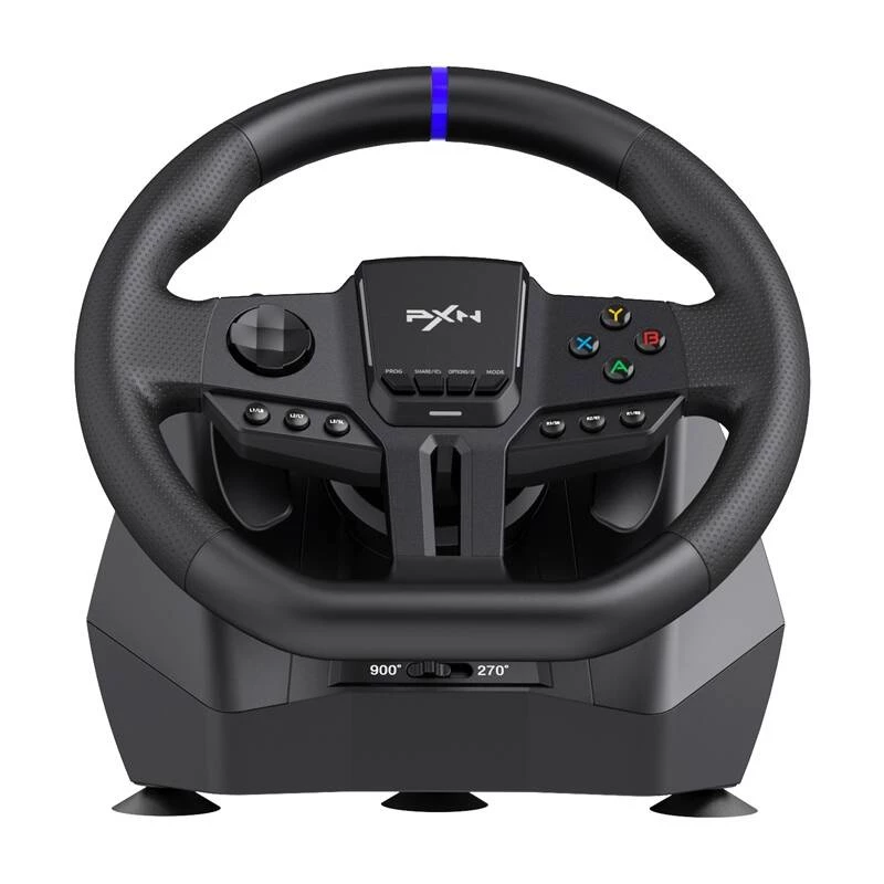 Gaming-Lenkrad PXN PXN-V900 Gen2 mit einstellbarer Empfindlichkeit und Vibrations-Feedback