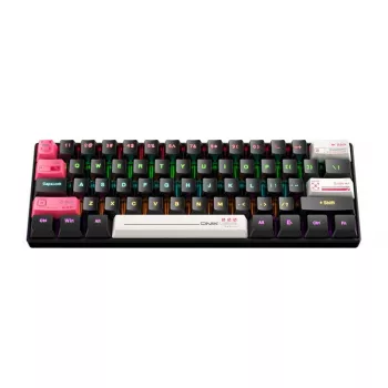 Kabelgebundene Gaming-Tastatur Onikuma G55 Schwarz QWERTY — kompaktes Layout, Multimediatasten