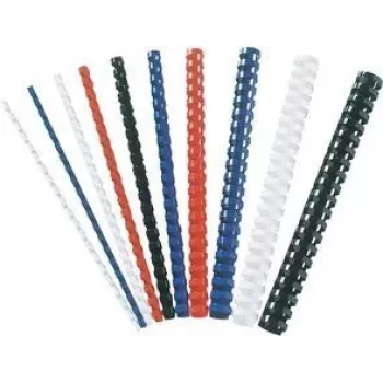 Fellowes - 16 mm - 21 Ringe - A4 (210 x 297 mm) - 120 Blatt - Schwarz - 25 Stück. Binderücken aus Kunststoff (53323)