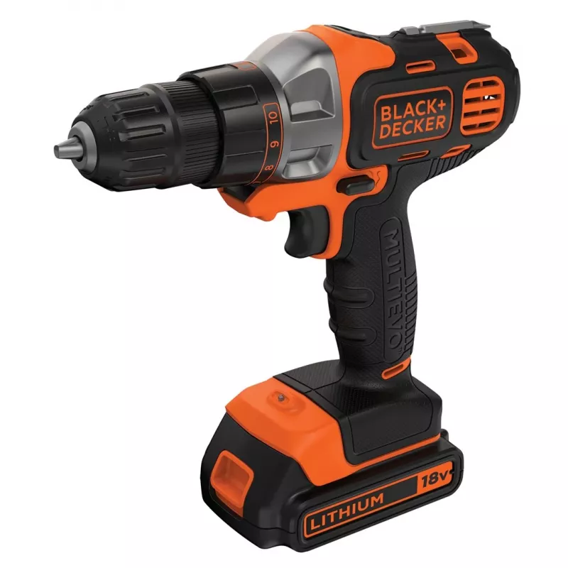 Black & Decker MT218K-QW Oszillierendes Multitool Schwarz, Orange 8500 OPM