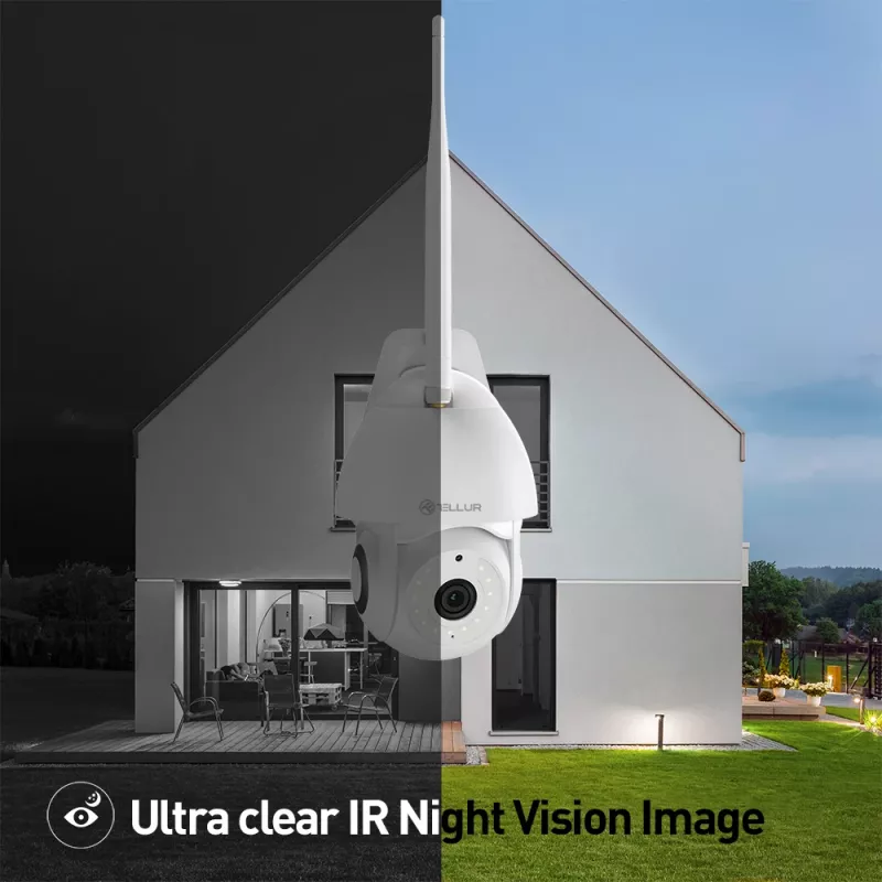 Überwachungskamera Tellur TLL331451 3MP UltraHD PTZ Weiß