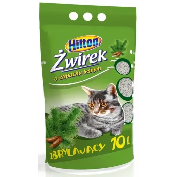 Klumpende Bentonit-Katzenstreu Hilton Forest Duft 10 L, schnell absorbierend, geruchsbeseitigend