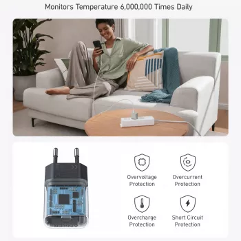 Indoor-Ladegerät Anker 511 Nano A2337G11 — 30 W USB-C, Schwarz