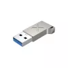 USB Typ-A Adapter Unitek A1034NI, Silber, USB 2.0/3.2 Gen1, bis zu 5 Gbit/s, Zinkgehäuse, 36×16,7×5,7 mm