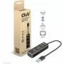 USB-Hub CLUB3D USB 3.2 Gen1 Type-A mit 3 Anschlüssen und Gigabit-Ethernet
