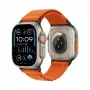 Ersatzarmband GUAN Premium Plus für Apple Watch – Orange/Schwarz – Passend für 42/44/45/46/49 mm