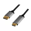 LogiLink CDA0107 Videokabel-Adapter 2 m DisplayPort HDMI Schwarz Grau