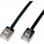 ROLINE U/FTP Patchkabel Kat.6A Ultrakurzer RJ45 schwarz 1m - Netzwerk - CAT 6a (21.15.4561)