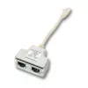 Netzwerk-Splitter EFB Elektronik K5122.015 Stecker/Buchse Cat5e 10/100BASE-TX Weiß