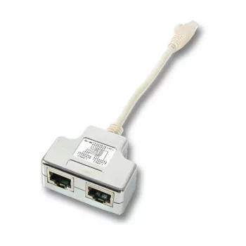 Netzwerk-Splitter EFB Elektronik K5122.015 Stecker/Buchse Cat5e 10/100BASE-TX Weiß